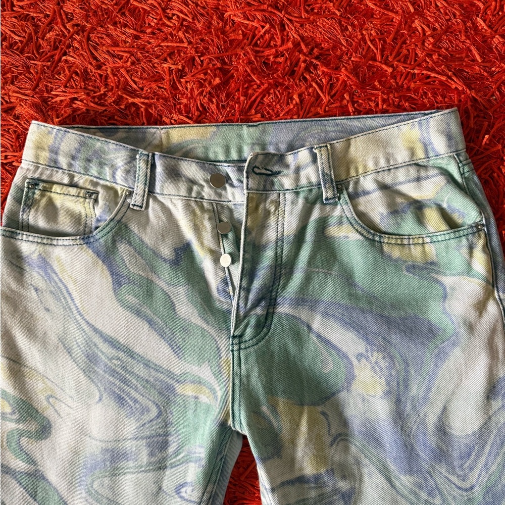 MNML Abstract Patterned Jeans - Picture 3 of 7